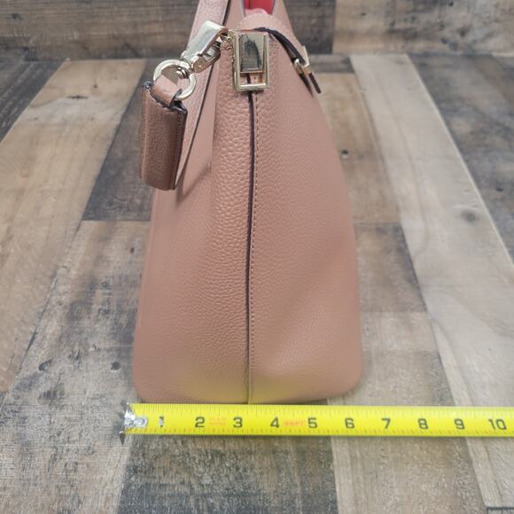 Kate Spade Bag New York Leonard Street Mariel Bucket Shoulder Purse Brown Blush - Picture 12 of 12